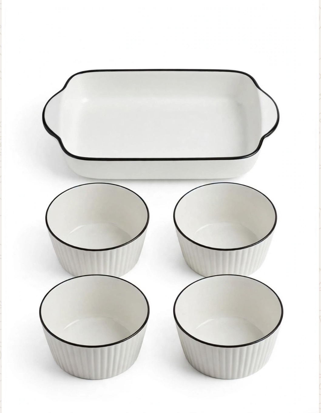5pieces ceramic bowl