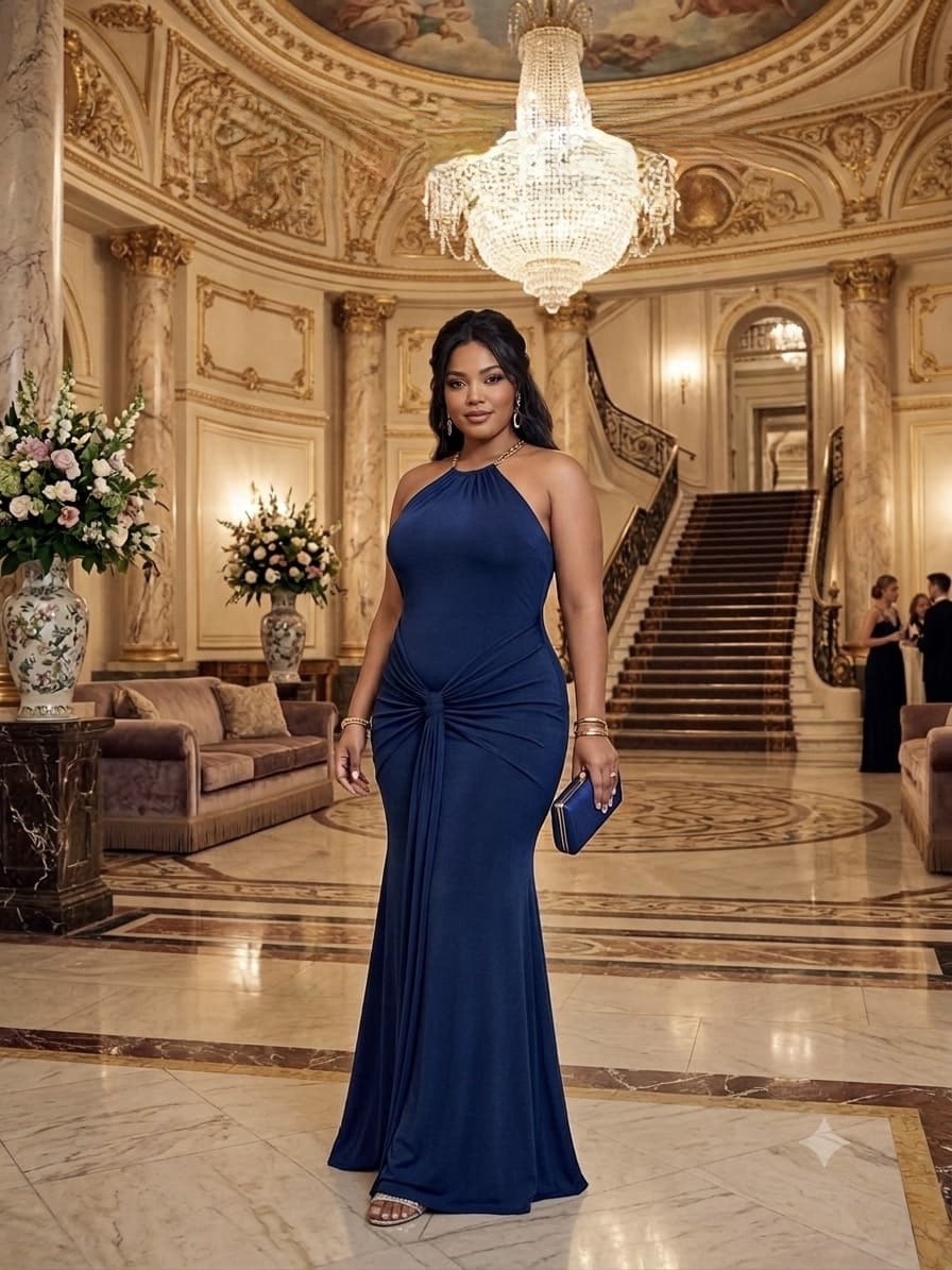 Yolanda fit long dress