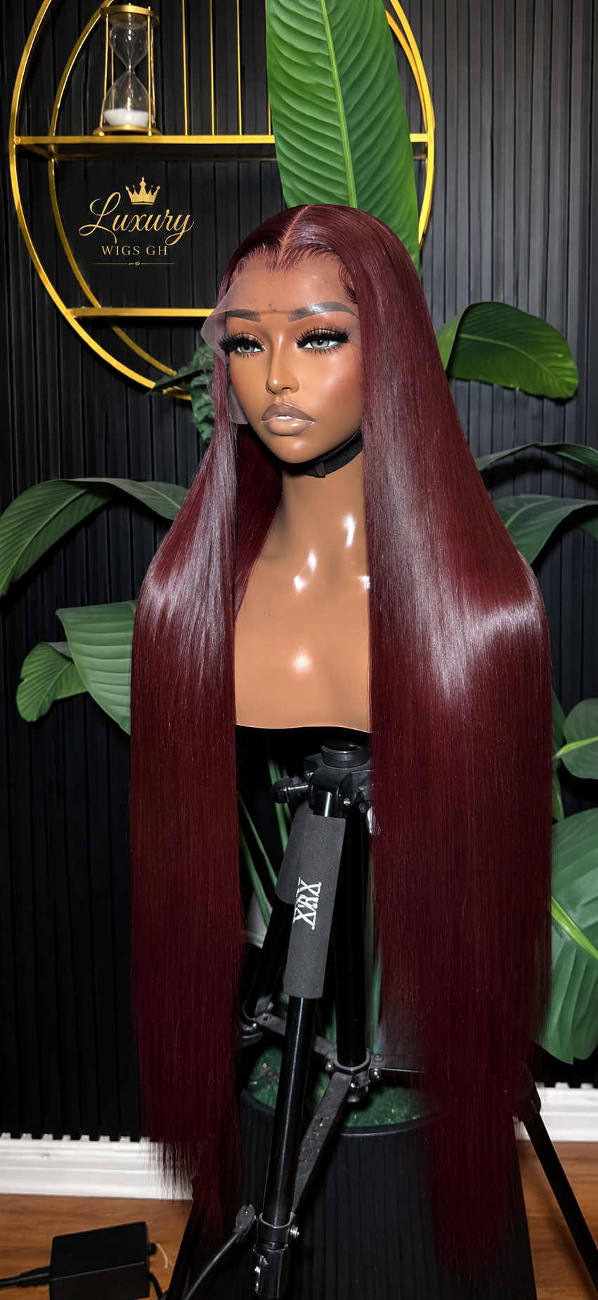 Vietnamese baby thin hair 30 inches burgundy colour