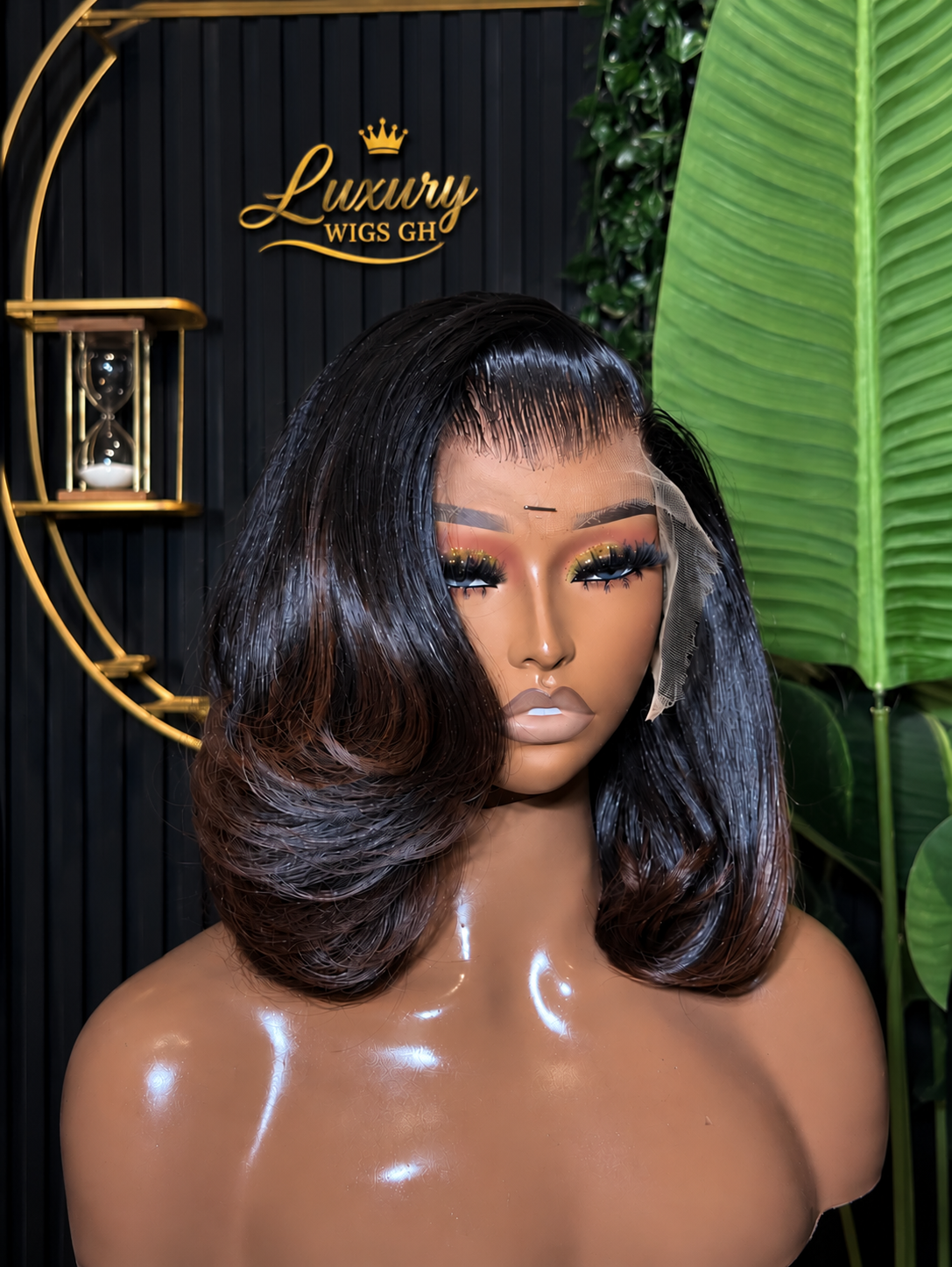 Bouncy hair 12 inches bone straight