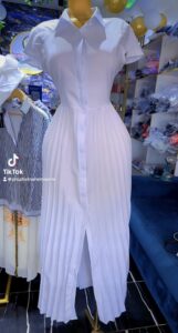 Long pleated dress