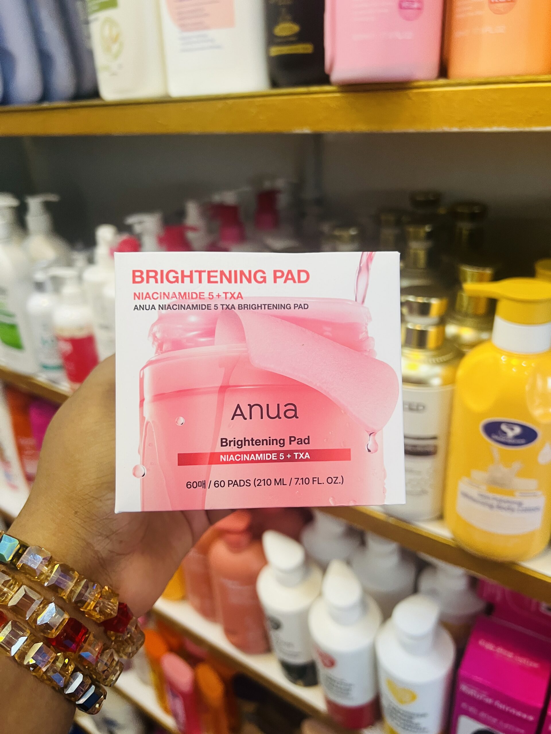 Anua brightening toner pad