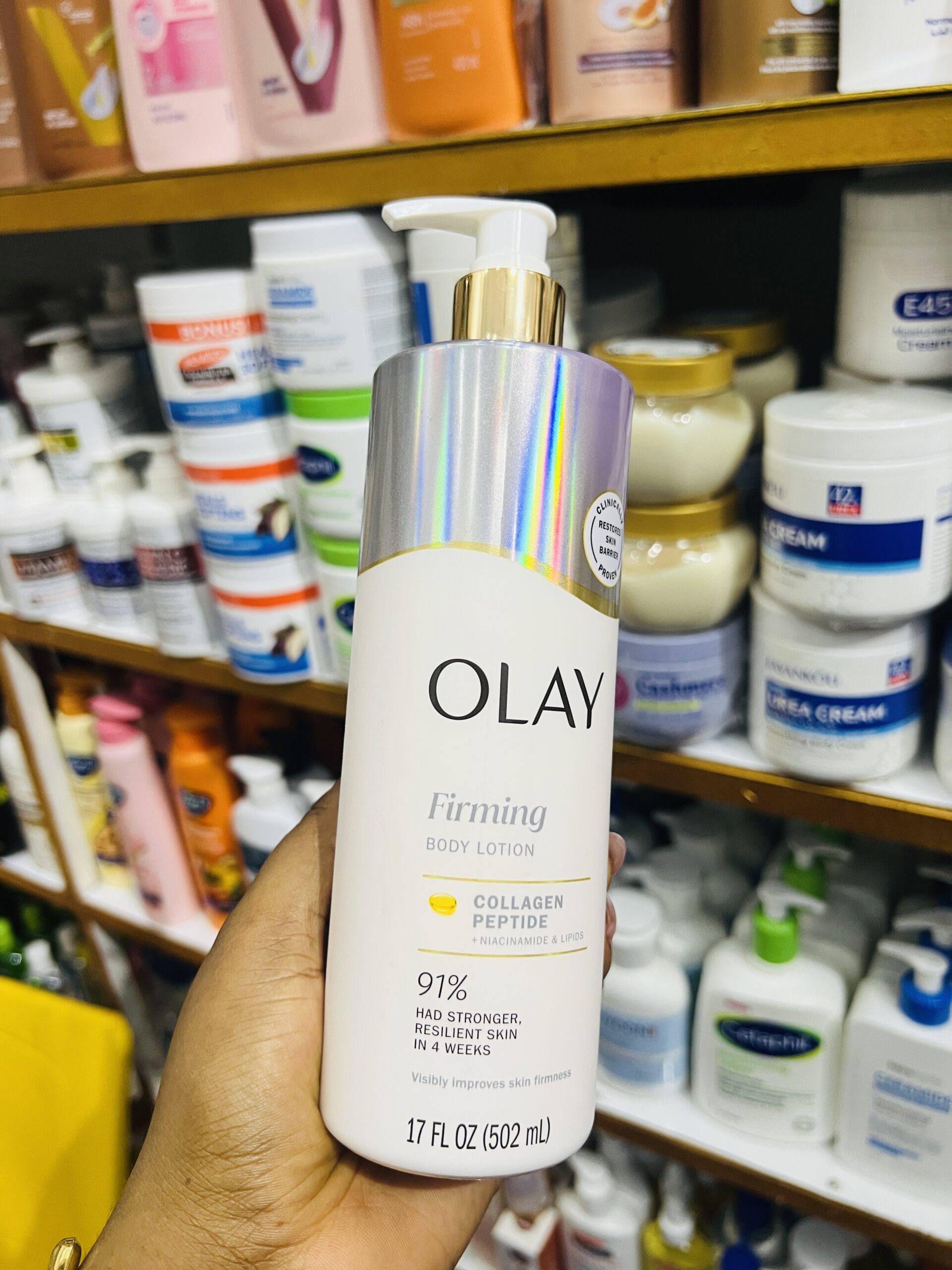 Olay firming collagen peptide body lotion