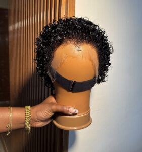 Jerry curls wig Afro in dry state